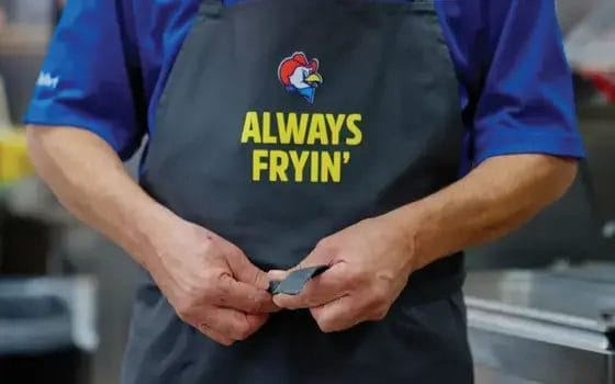 employee with apron